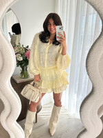 Dames blouse H3604 yellow/jaune
