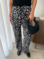 Dames comfy broek HL-1439 leopard / grijs