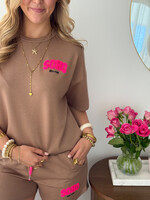 Dames 2 delig set SOHO JS1172 taupe