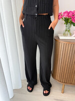 Dames broek DV5006 zwart gestreept