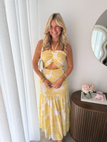 Dames jurk JS1184 geel (pre order 27-6)