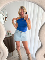 Dames top Alexis kobalt blauw