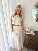 Dames 2 delig set JS1180 creme