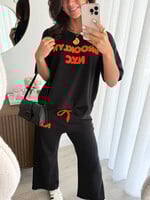 Dames 2 delig set Brooklyn JS1181 zwart (petite)