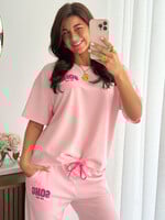 Dames 2 delig set Soho JS1183 roze (petite)