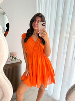 Dames jurk JS1190 oranje