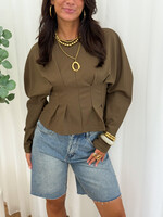 Getailleerde top Sofia 25CY910 Khaki