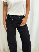 Wide leg jeans ZR-9027-1 Black