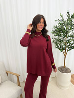 2 Delig Set LC95 Kiki Burgundy