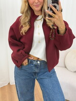 Bomber jack Esther JW2042 Burgundy