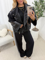 Leatherlook jas Nina PU8020-1 Black