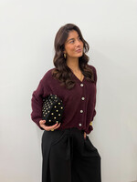 Vest Celine JS2107 Burgundy