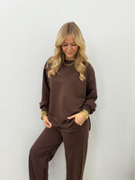 Tweedelig set strass JS2111 Choco