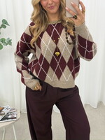 Trui Claire TL228  Burgundy