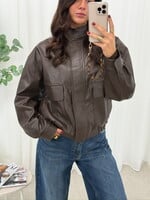 Leatherlook jas Layla 7353 Camel