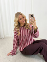 Longsleeve Gina JS2119 rood/roze