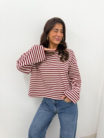 Longsleeve Gina JS2119 rood/creme (pre order 15-12)