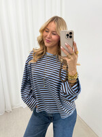 Longsleeve Gina JS2119 blauw/choco (pre order 15-12)