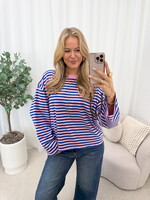 Longsleeve Gina JS2119 roze/blauw