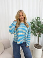 Longsleeve Gina JS2119 blauw/creme