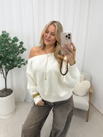 Off Shoulder Trui Jade 315 Creme