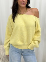 Off Shoulder Trui Jade 315 Geel