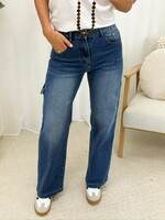 Wide leg jeans M66263  blauw