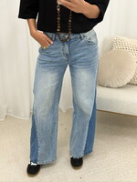Wide leg jeans LY0509 blauw