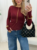 Longsleeve Elise JS2212 burgundy