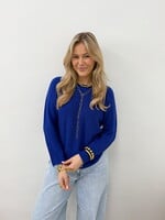 Lange mouwen trui Kiki JS2224 kobaltblauw