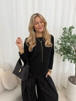 Lange mouwen trui Kiki JS2224 zwart