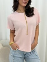 Korte mouwen trui Kiki JS2225 lichtroze