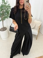 Korte mouwen trui Kiki JS2225 zwart