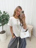 Korte mouwen trui Kiki JS2225 wit