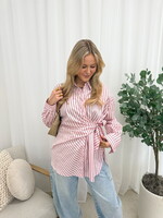 Getailleerde blouse Jill 79491 roze