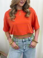 T-shirt Eva JS2230 oranje/roze (pre-order 27-03)