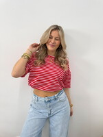 T-shirt Eva JS2230 roze/rood  (pre order 19-3)