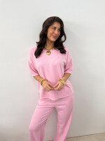 Tweedelig set Norah JS2231 roze