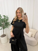 Getailleerde top Ella JS2235 zwart