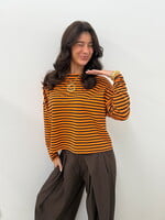 Longsleeve Gina JS2119 oranje/bruin