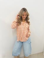 Stras blouse Amalia CY5451A wit/oranje