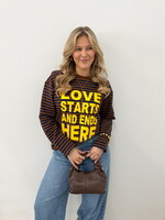 Longsleeve Nola H12770 bruin