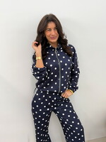 Polka dots jasje Evy JS2260 navy