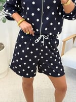 Polka dots short Evy JS2261 navy