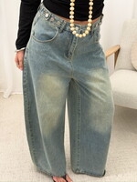 Baggy jeans P10221 vintage blauw