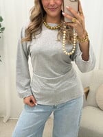 Getailleerde longsleeve JS2226 grijs