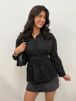 Getailleerde blouse Lena JS2236 zwart