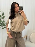 Zip vest Linn JS2301 camel