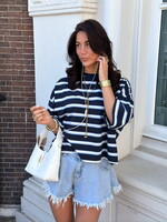 T shirt open rug Lisa 13725 blauw