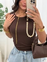 Tank top Lela L170-1 choco